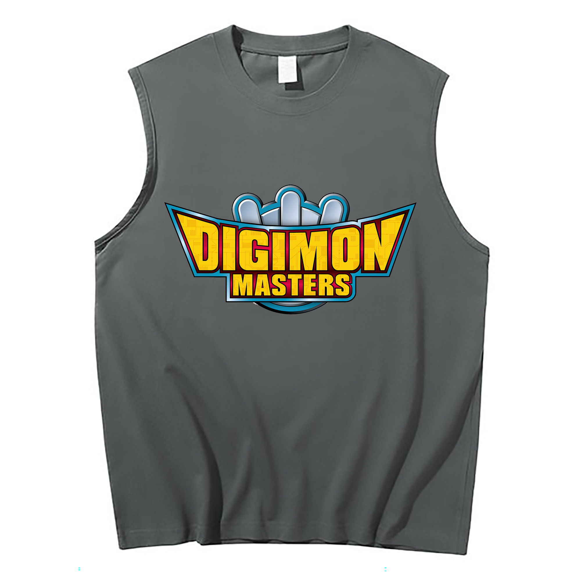 （画像用） Digimon デジタルモンスター/デジモン コットン100％タンクトップ（フロントプリント）